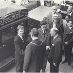Mugwump the vintage Austin car at the city hall in Cape Town